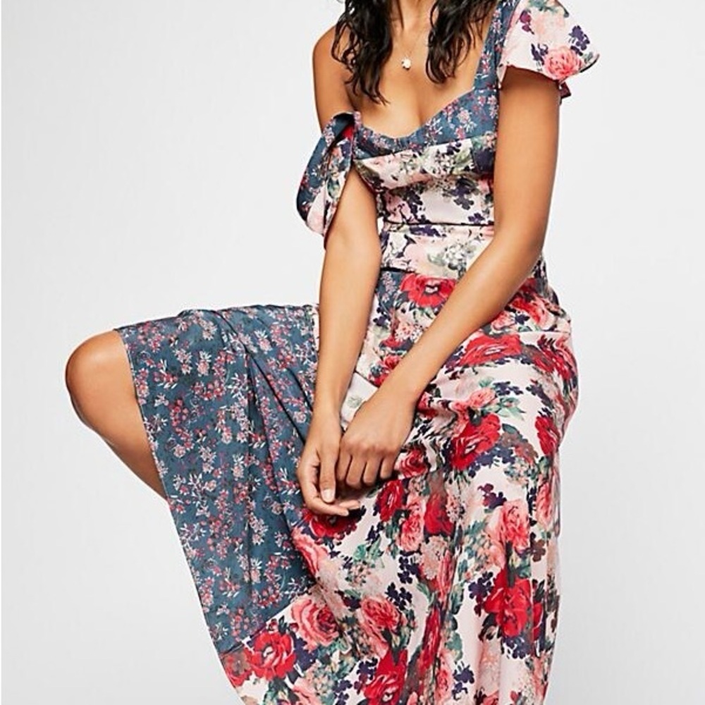 Free People La Fleur Floral Maxi Dress Size 2